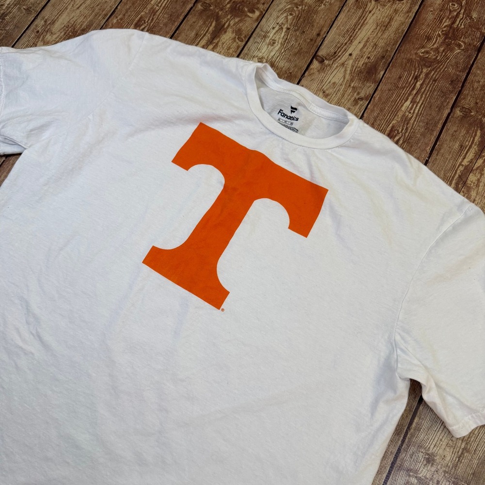 Fanatics Tennessee Volunteers T Shirt Mens Extra Large White Graphic Tee